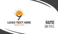 Sunrise Sun Number 9 Business Card Image Preview