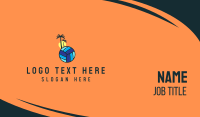 Summer Beach Volleyball Business Card Preview