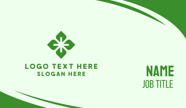 Herbal Health Plus Sign Business Card Design Image Preview