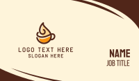 Whipped Cream Coffee Business Card Image Preview