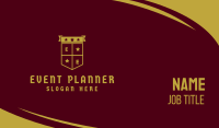 Golden Club Emblem Shield Business Card Image Preview