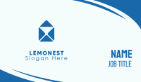 Blue Mail Envelope Business Card Design