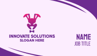 Purple Magic Rabbit Business Card Image Preview