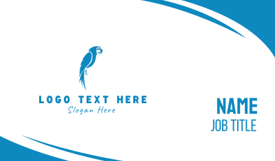 Blue Parrot Business Card Image Preview