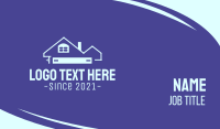 Blue Realty House Business Card Image Preview