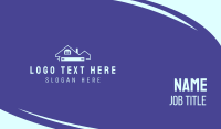 Blue Realty House Business Card Design