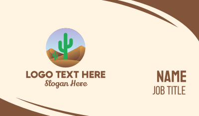 Cactus Desert Business Card Image Preview