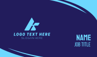 Bold Advertising Letter K Business Card Image Preview