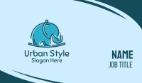 Blue Elephant Kids Toy Business Card Image Preview