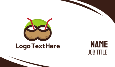 Coconut Drinks Business Card