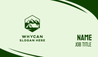 Mountain Camping Tent  Business Card Image Preview