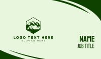 Mountain Camping Tent  Business Card Image Preview