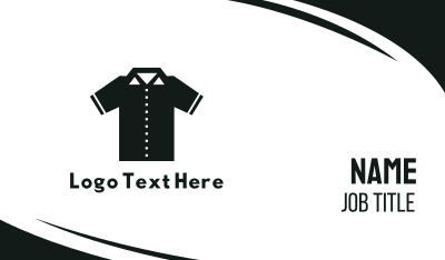 Geometric Polo Shirt Business Card Image Preview