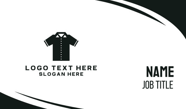 Geometric Polo Shirt Business Card Design Image Preview
