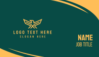 Golden Military Eagle  Business Card Preview