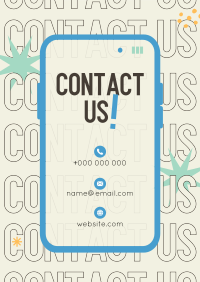 Contact Our Business Poster Image Preview