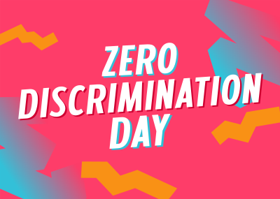 Playful Zero Discrimination Day Postcard Image Preview