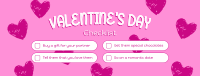 Valentine's Checklist Facebook cover Image Preview