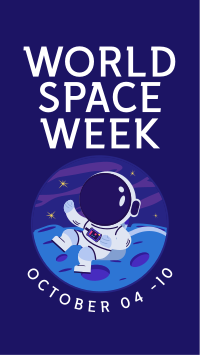 Astronaut Badge Instagram Story Design