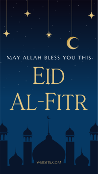 Night Sky Eid Al Fitr Video Image Preview