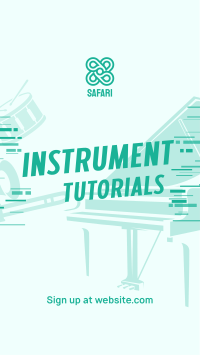 Music Instruments Tutorial Instagram story Image Preview