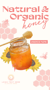 Delicious Organic Pure Honey Facebook Story Design
