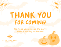 Quirky Halloween Appreciation Thank You Card Image Preview