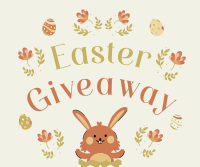 Warm Easter Giveaway Facebook Post Design