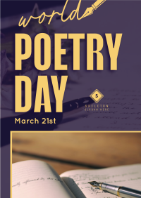 Reading Poetry Flyer Image Preview