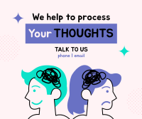 Process your thoughts Facebook Post Design