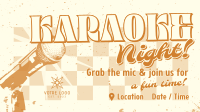 Pop Karaoke Night Facebook Event Cover Design