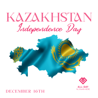 Kazakhstan Day Flag Instagram Post Image Preview