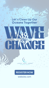 Ocean Cleanup Movement  Instagram Story Design