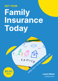 Get Your Family Insured Poster Design