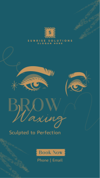 Eyebrow Waxing Service Instagram Reel Image Preview