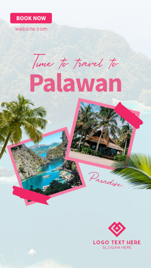 Palawan Paradise Travel Facebook story Image Preview