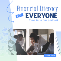 Financial Literacy Podcast Linkedin Post Image Preview