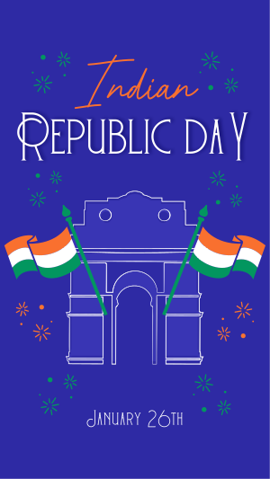 Festive Quirky Republic Day Facebook story Image Preview