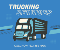 Truck Delivery Services Facebook Post Design