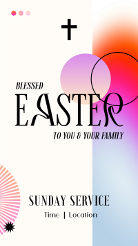 Easter Sunday Service Facebook Story Design