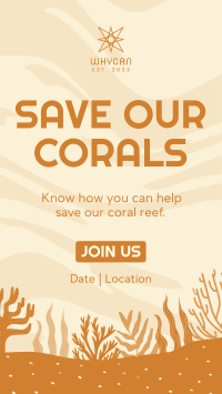 Care for the Corals Facebook story Image Preview