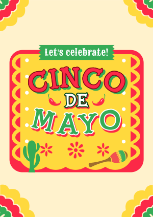 Cinco de Mayo Picado Greeting Flyer Image Preview