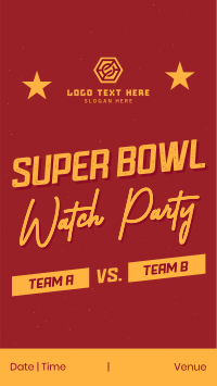 Watch Live Super Bowl Instagram Story Design