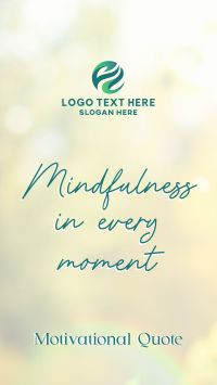 Mindfulness Quote Instagram Story Design