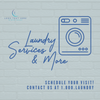 Laundry Wall Instagram Post Design