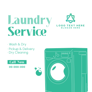 Laundry Service Instagram post Image Preview