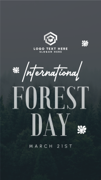 Minimalist Forest Day Instagram Reel Preview