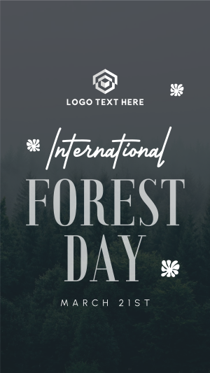 Minimalist Forest Day Instagram reel Image Preview