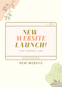 Floral Website Poster Design