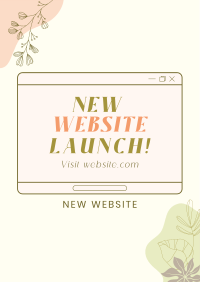 Floral Website Poster Image Preview